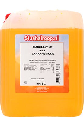 Slush-Sirup mit BANANENgeschmack – 5-Liter-Tank – Vorselaars – MilaNNE