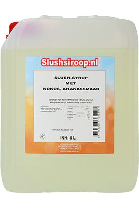 Slush-Sirup mit Ananas-Kokos-Geschmack – 5-Liter-Tank – Vorselaars – MilaNNE