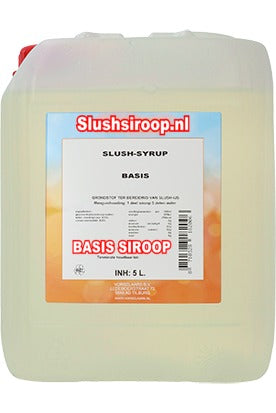 Slush-Sirup BASIS-SIRUP – 5-Liter-Tank – Vorselaars – Mailand