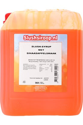 Slush-Sirup ORANGE-Geschmack – 5-Liter-Tank – Vorselaars – MilaNNE